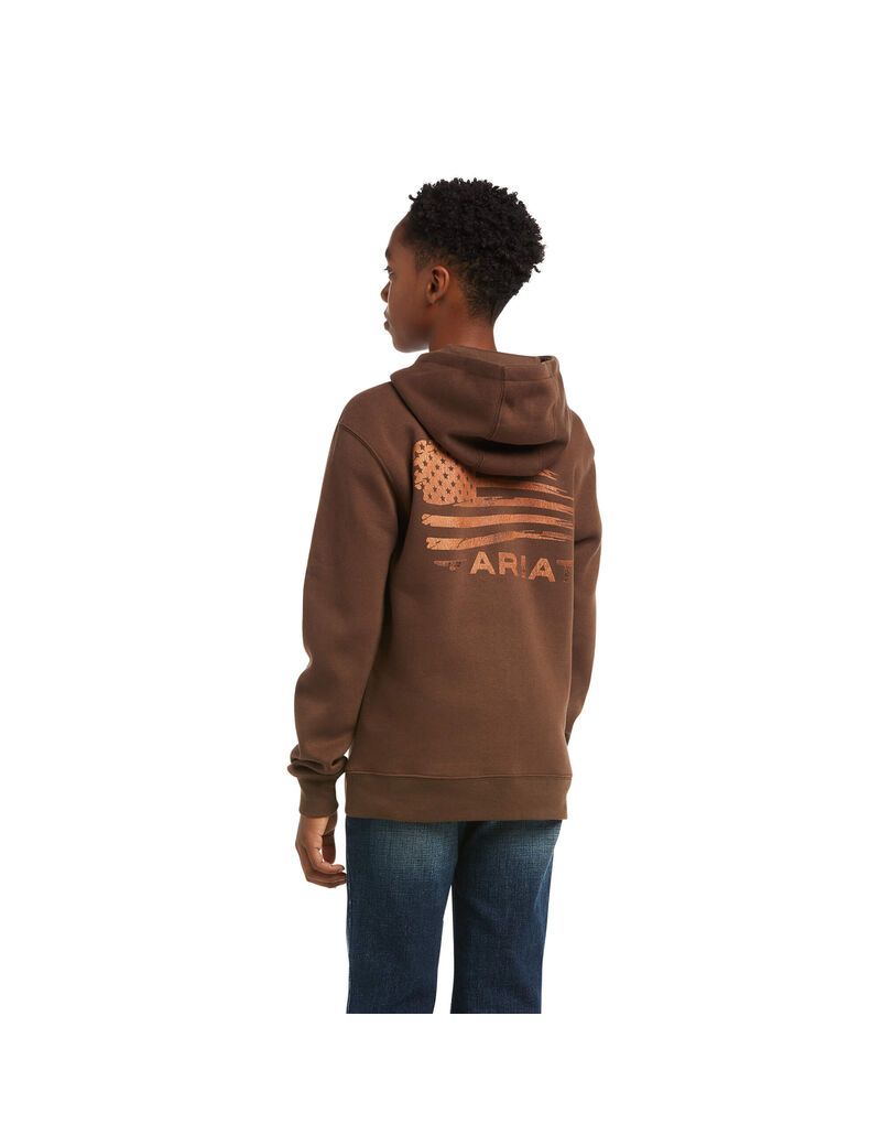 Sweats Ariat Patriot 2.0 Marron Marron Enfant | BXP-61844053