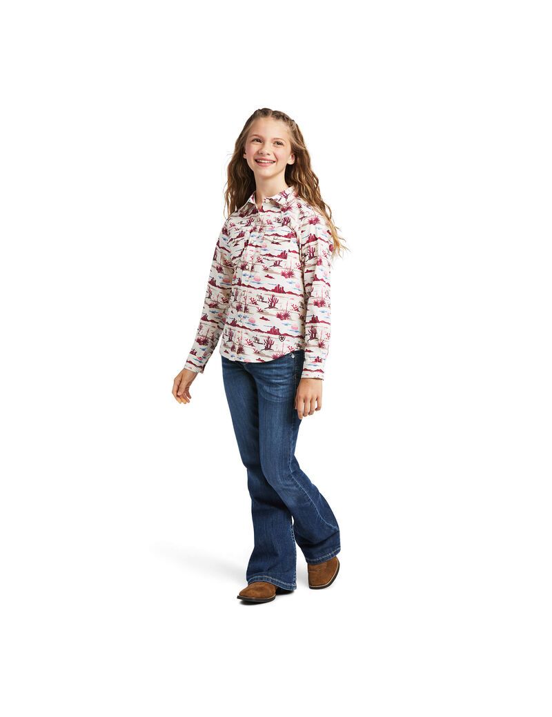 Chemises De Costume Ariat REAL Yuma Multicolore Enfant | HYH-24839861