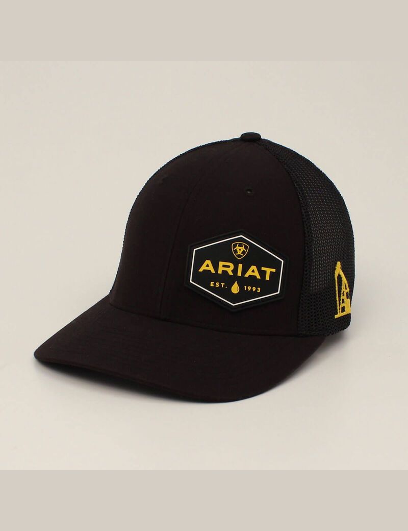 Casquettes Ariat hex patch rig Noir Homme | JOK-99052243