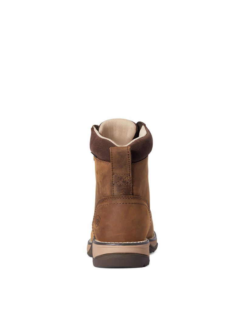 Bottes Western Ariat Anthem Round Embout Lacer Imperméables Marron Femme | ESL-87075491