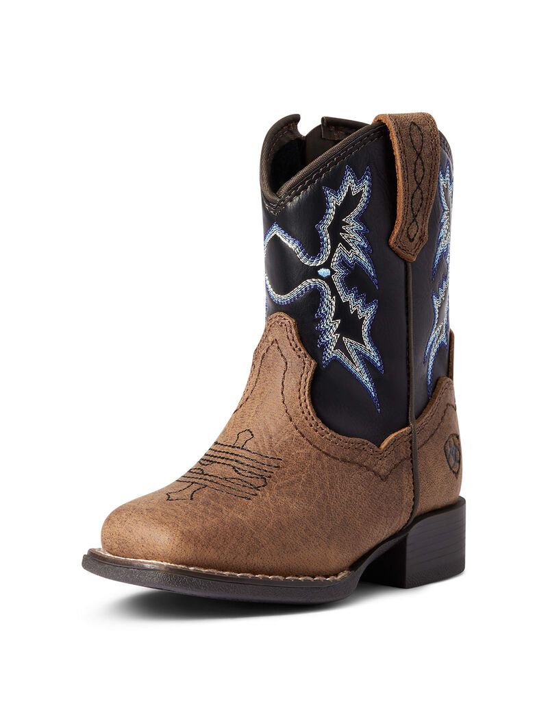 Bottes Western Ariat Stompers Warren Marron Enfant | VWH-65881678