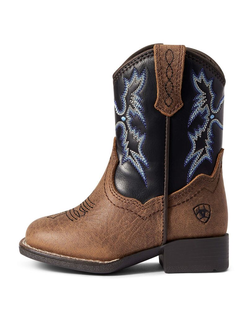 Bottes Western Ariat Stompers Warren Marron Enfant | VWH-65881678