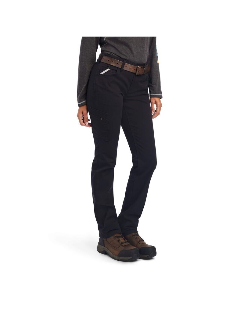 Vêtements De Travail Ariat Rebar DuraStretch Made Tough Droit Leg Pants Noir Femme | DSL-93198982