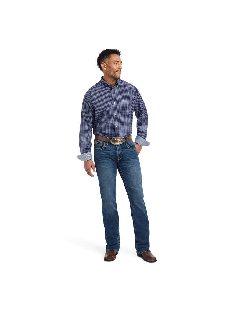 Chemises De Costume Ariat Wrinkle Free Immanuel Classiche Fit Multicolore Homme | LLD-74499627