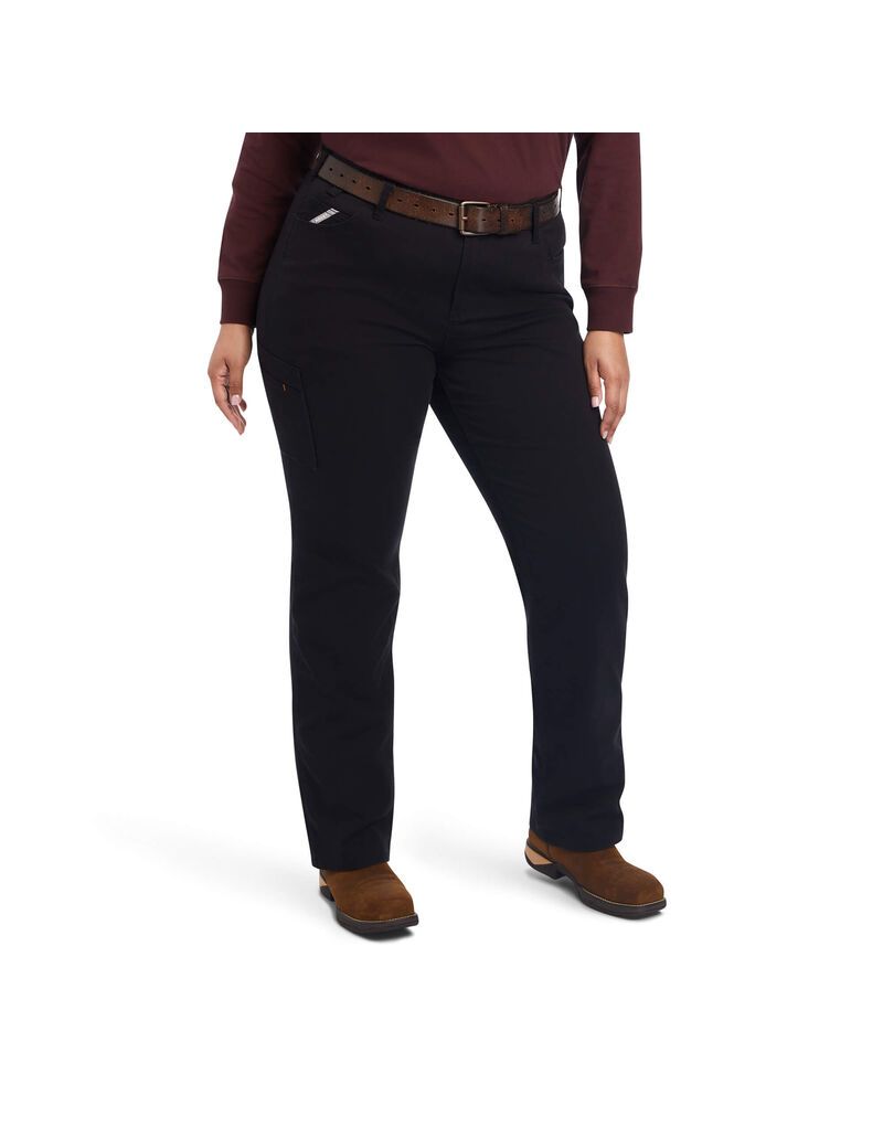 Vêtements De Travail Ariat Rebar DuraStretch Made Tough Droit Leg Pants Noir Femme | DSL-93198982