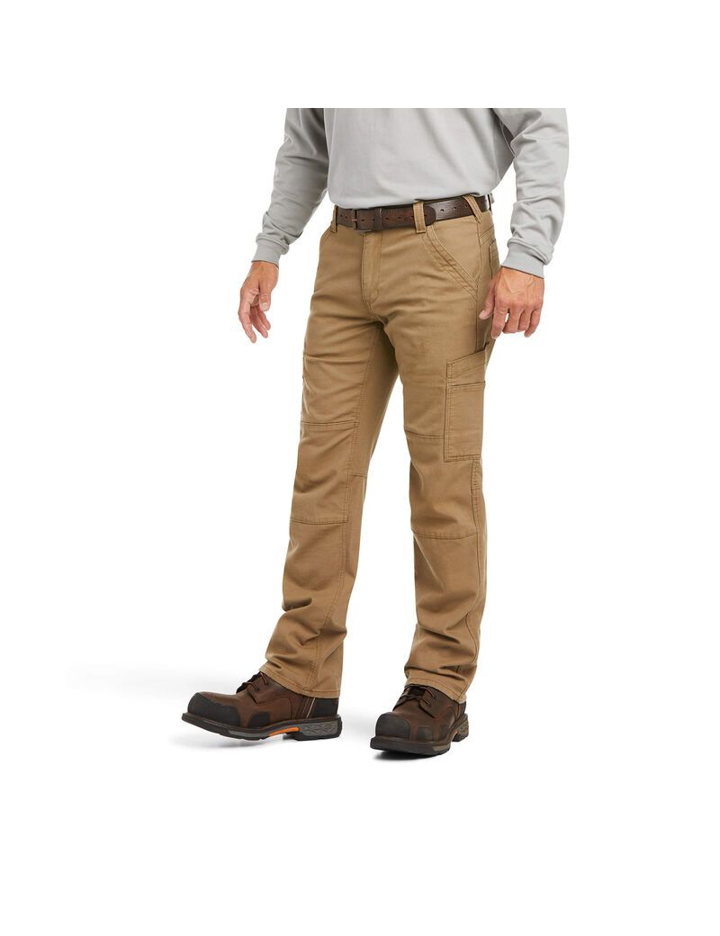 Pantalon Ariat FR M5 Droit Stretch DuraLight Tela Stackable Droit Leg Kaki Homme | JDI-27817063