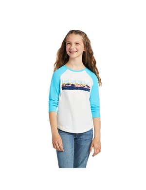 T Shirts Ariat REAL Long Live Tee Multicolore Enfant | ZQZ-67362561