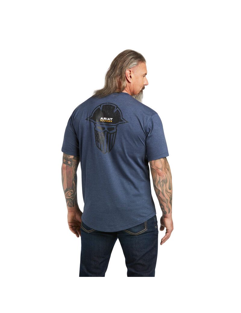 Vêtements De Travail Ariat Rebar Workman Full Cover T Shirts Multicolore Homme | IRC-39196095