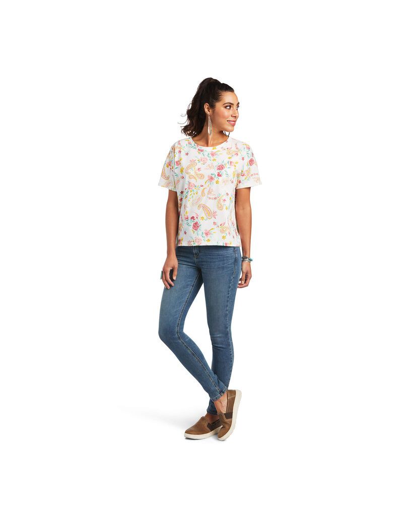 Hauts Ariat Rose Garden Tee Multicolore Femme | UDD-81667989