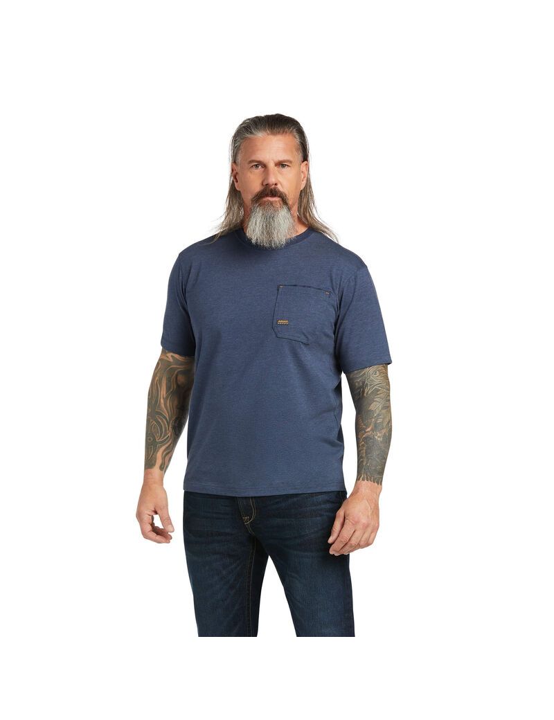 Vêtements De Travail Ariat Rebar Workman Full Cover T Shirts Multicolore Homme | IRC-39196095