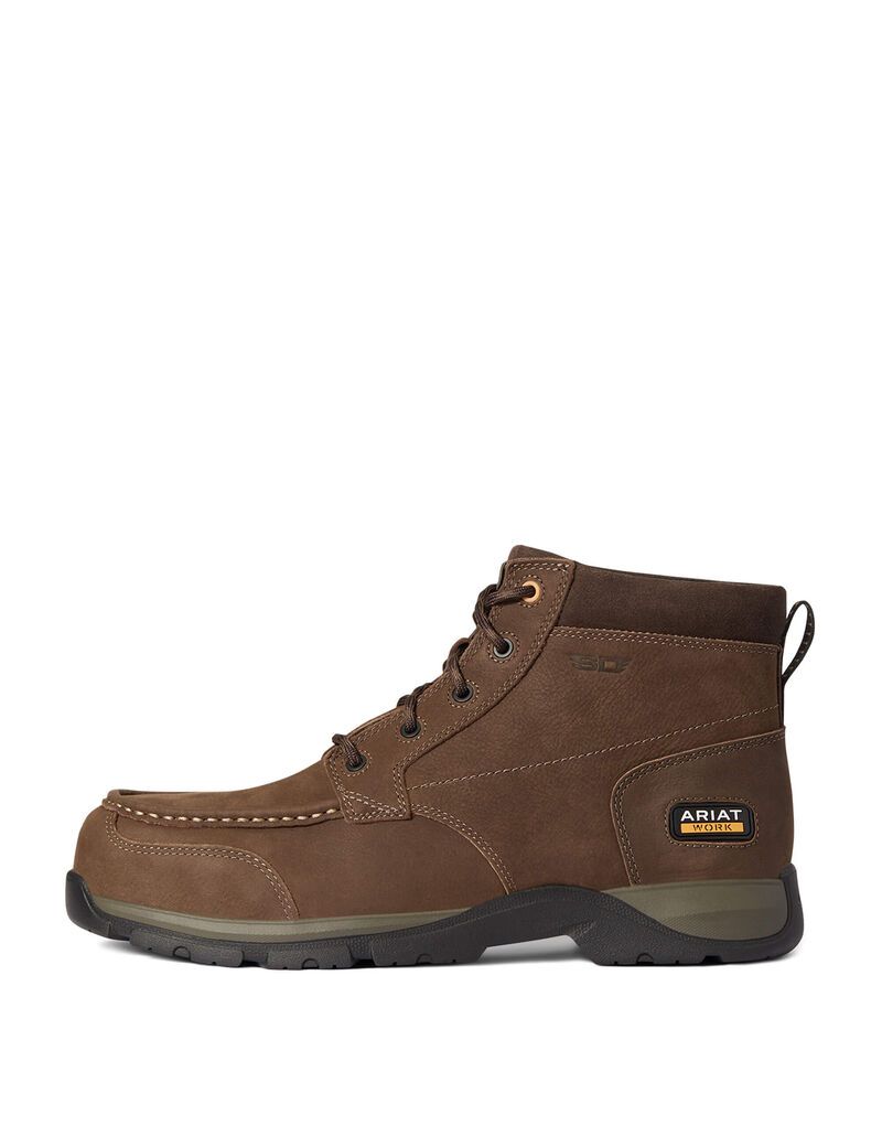 Bottes de Travail Ariat Edge LTE Chukka Static Dissipating Composite Embout Marron Foncé Homme | WOF-70956373