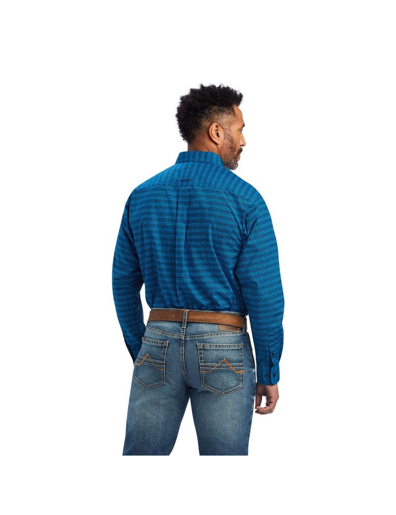 Chemises De Costume Ariat Beasley Classiche Fit Bleu Homme | BPT-32028210