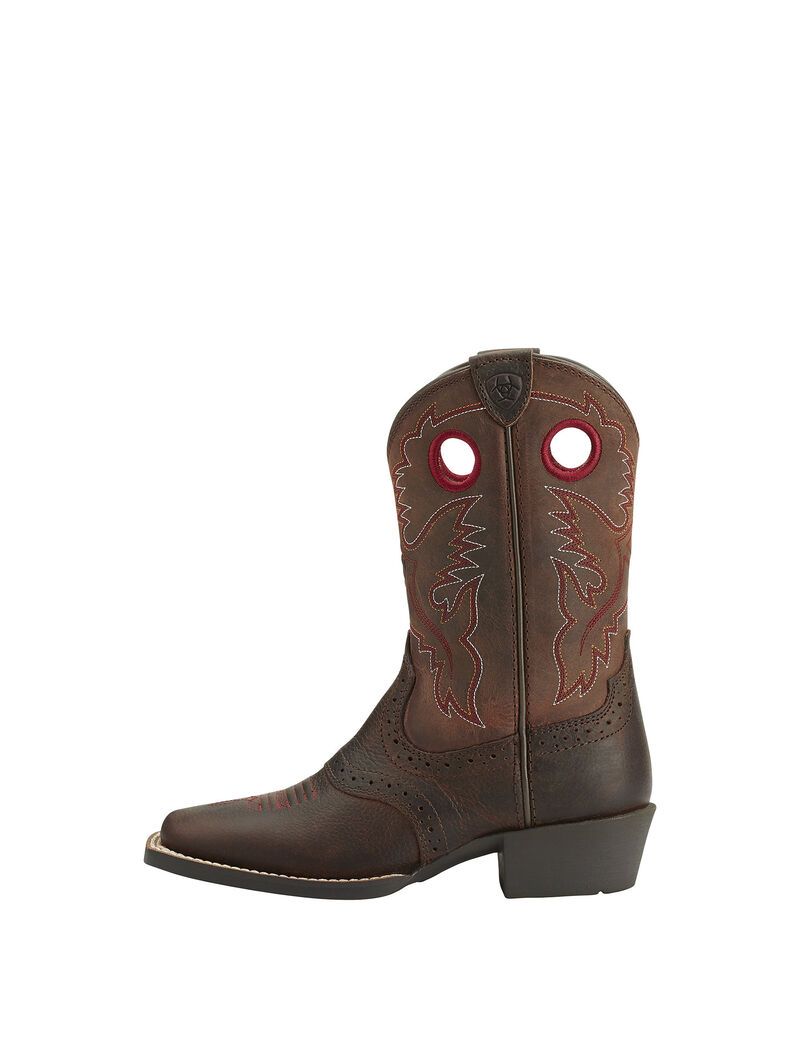 Bottes Western Ariat Heritage Roughstock Marron Enfant | SAJ-77019725