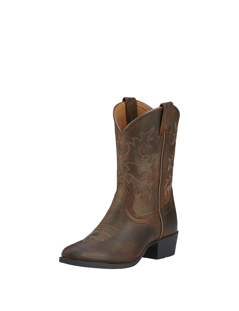 Bottes Western Ariat Heritage Marron Enfant | OAL-49702444