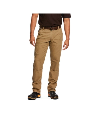 Pantalon Ariat Rebar M4 Low Rise DuraStretch Made Tough Double Front Stackable Droit Leg Kaki Homme | PPL-17727650