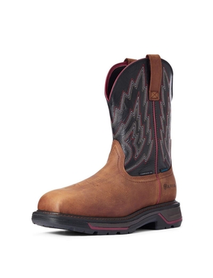 Bottes Imperméables Ariat Big Rig Composite Embout Travail Marron Homme | XAV-82035090