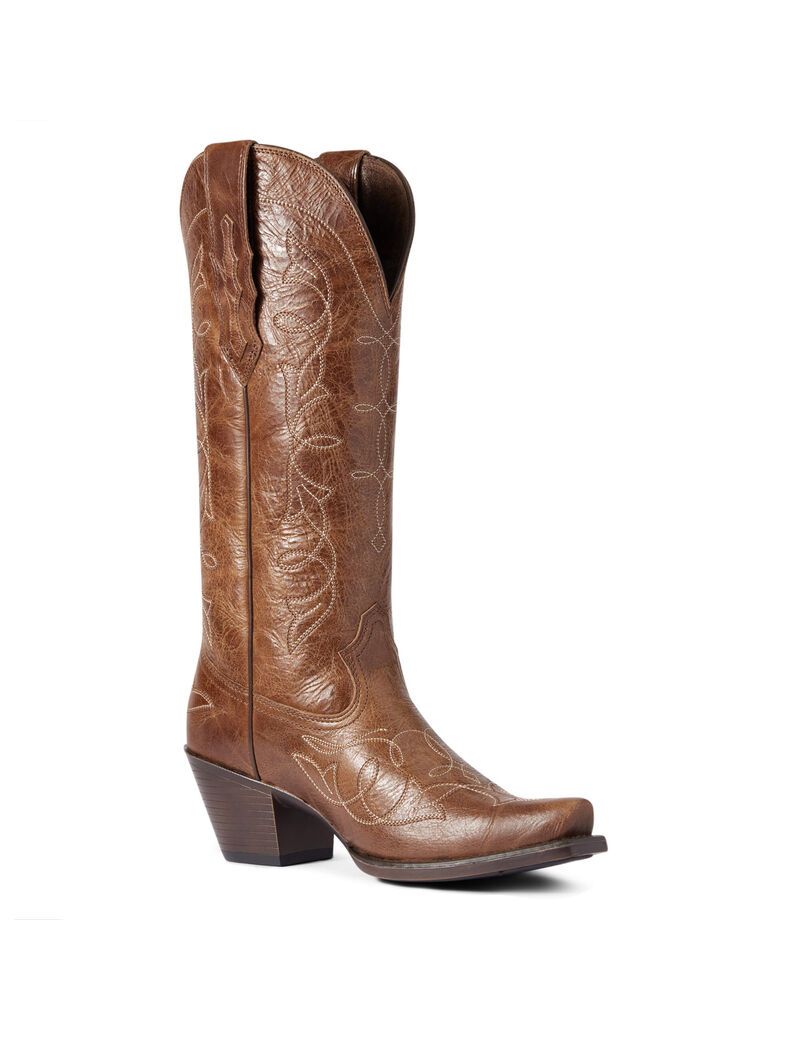 Bottes Western Ariat Heritage D Embout Stretchfit Marron Foncé Femme | DNB-05930521