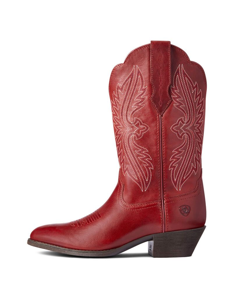 Bottes Western Ariat Heritage R Embout Stretchfit Rouge Femme | OIM-78275985