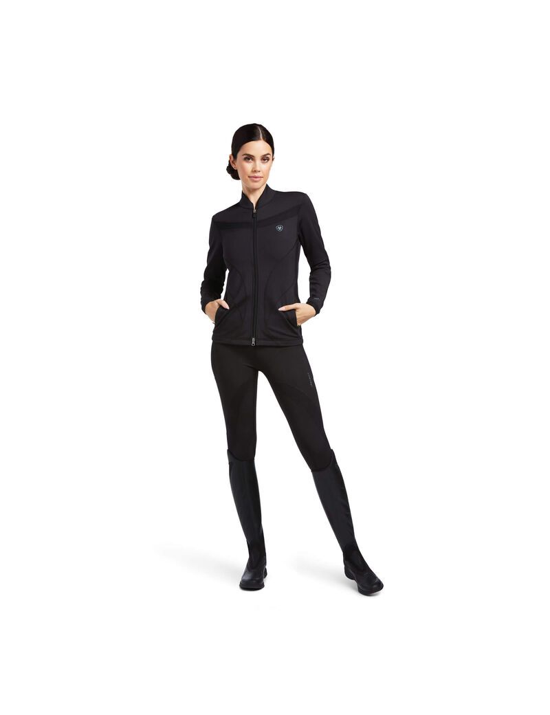 Sweats Ariat Ascent Full Zip Noir Femme | YPK-15849243