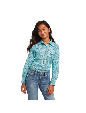 Chemises De Costume Ariat REAL Bucking Bronc Multicolore Enfant | CFE-86908354