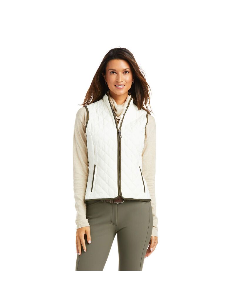 Gilet Ariat Woodside Jaune Clair Femme | AVF-61945889