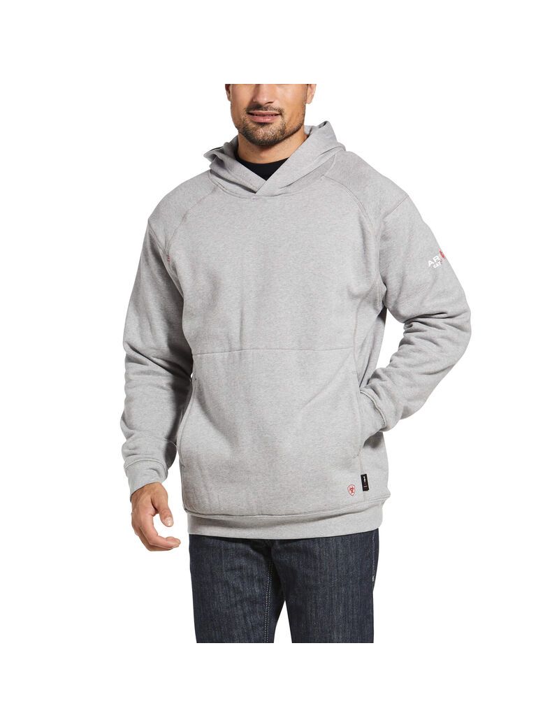 Sweat à Capuche Ariat FR Rev Pullover Argent Homme | SQZ-02852796