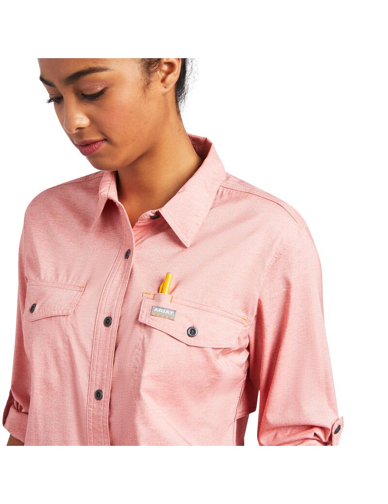 Vêtements De Travail Ariat Rebar Made Tough VentTEK DuraStretch Travail Shirts Multicolore Femme | VDR-07729558