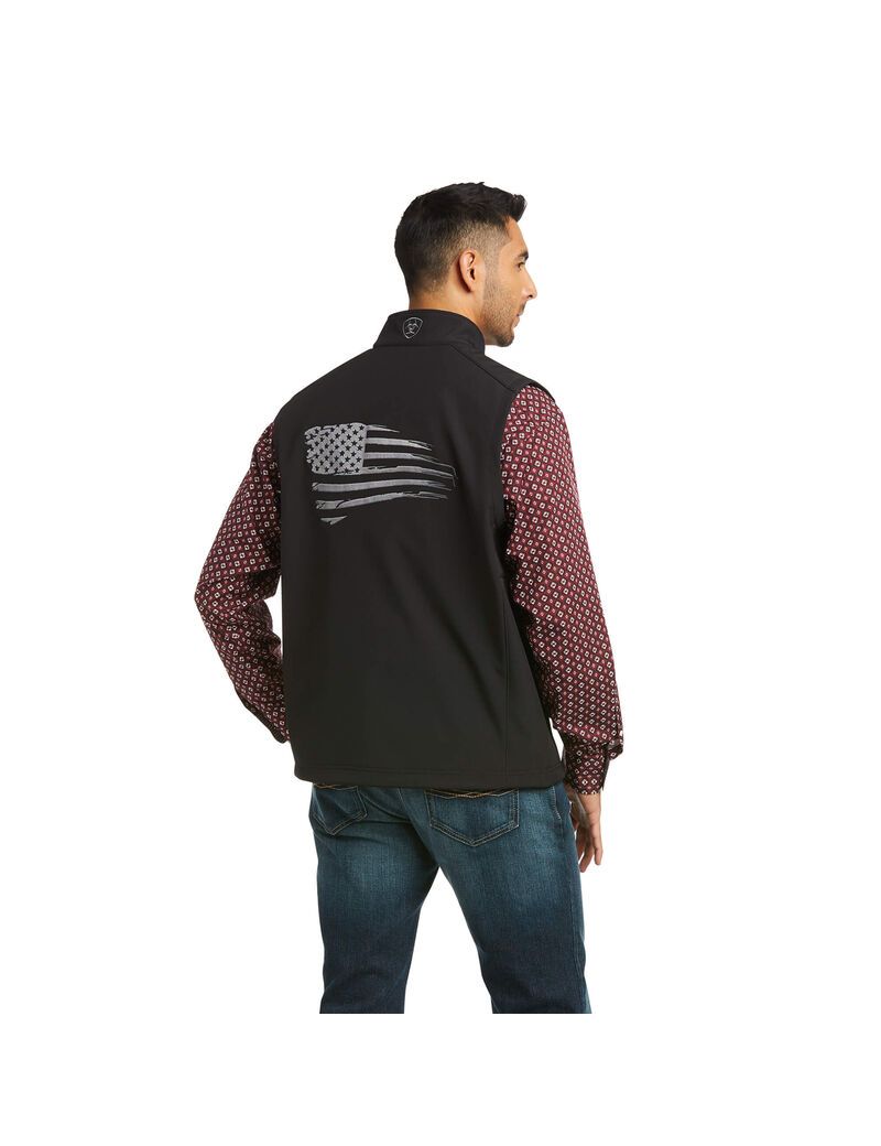 Gilet Ariat Logo 2.0 Patriot Softshell Noir Homme | VZG-73144890