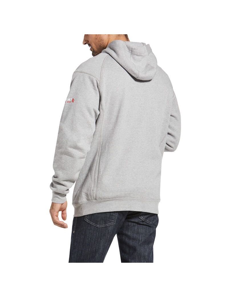 Sweat à Capuche Ariat FR Rev Pullover Argent Homme | SQZ-02852796