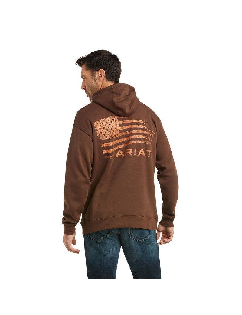 Sweats Ariat Patriot 2.0 Marron Marron Homme | VES-72587631