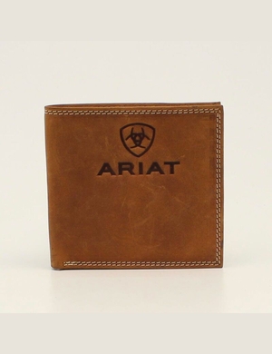 Portefeuilles Ariat Bifold Stacked Logo Marron Homme | LAH-51874128