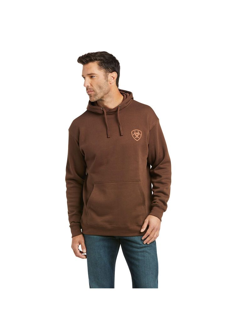 Sweats Ariat Patriot 2.0 Marron Marron Homme | VES-72587631