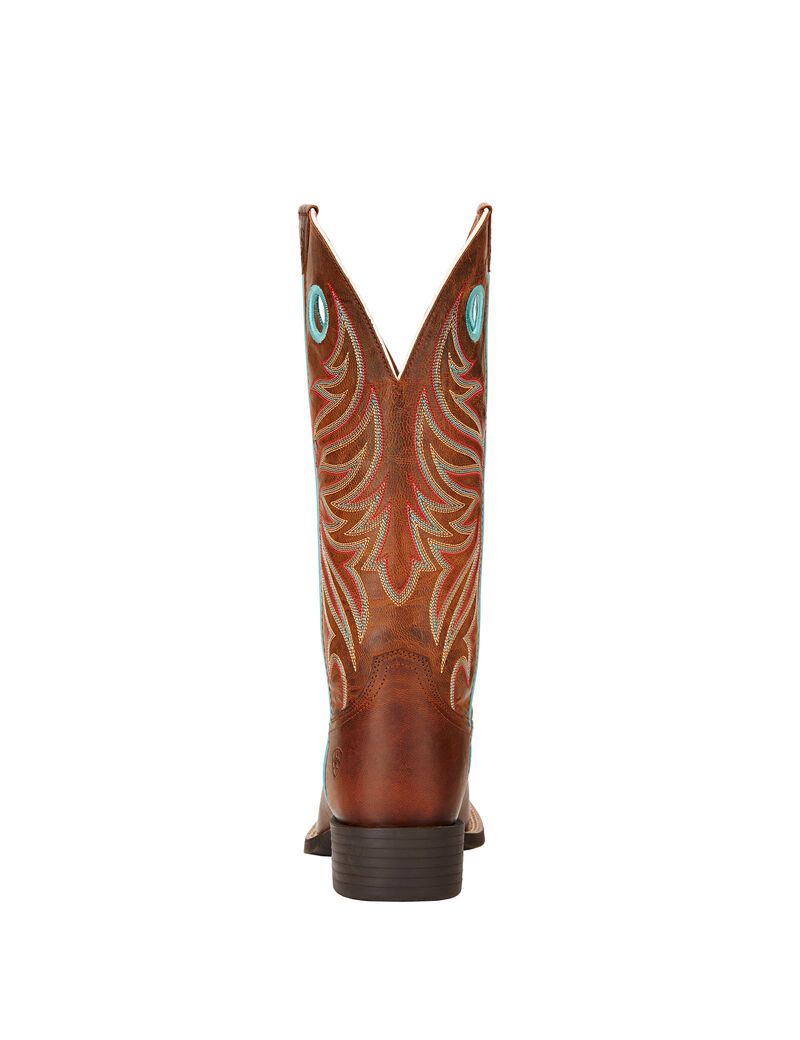 Bottes Western Ariat Round Up Ryder Marron Femme | OCN-46742020