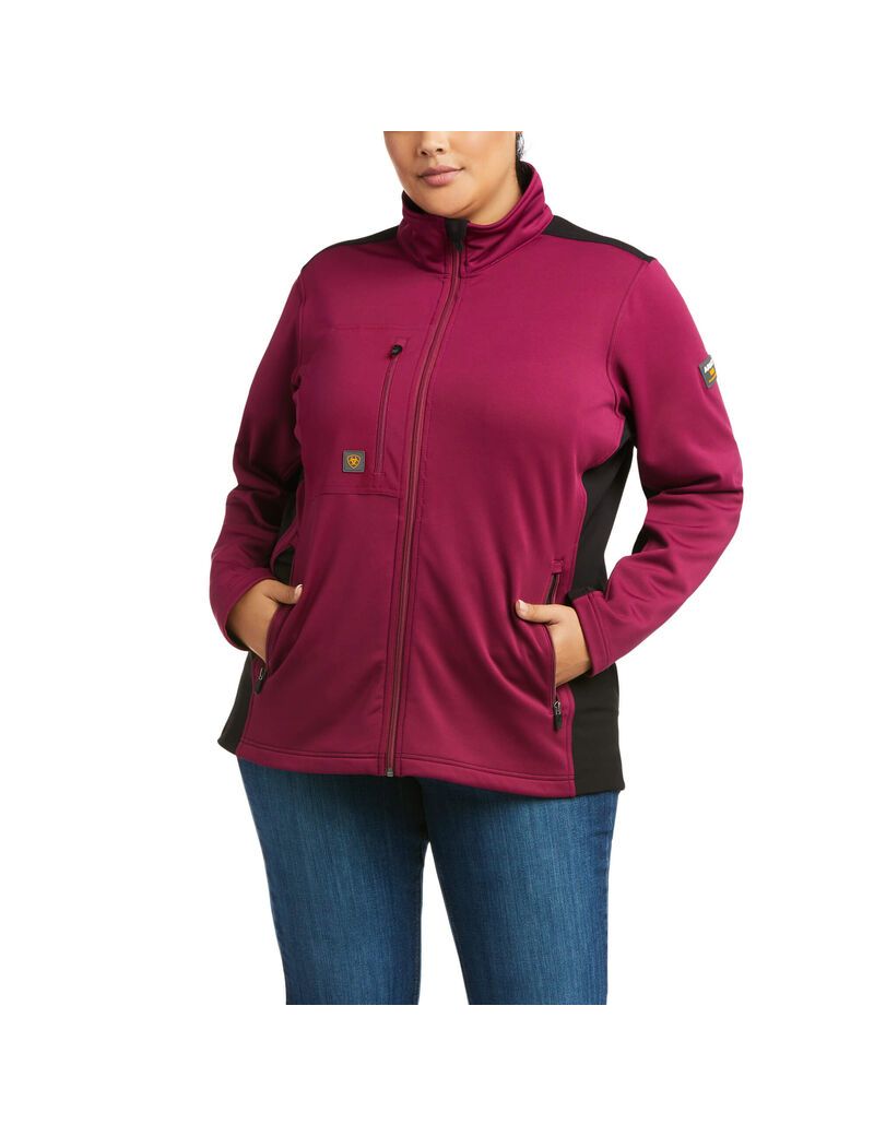 Vestes Ariat Rebar Dri-Tech DuraStretch Fleece Hybride Violette Femme | VOC-58213717