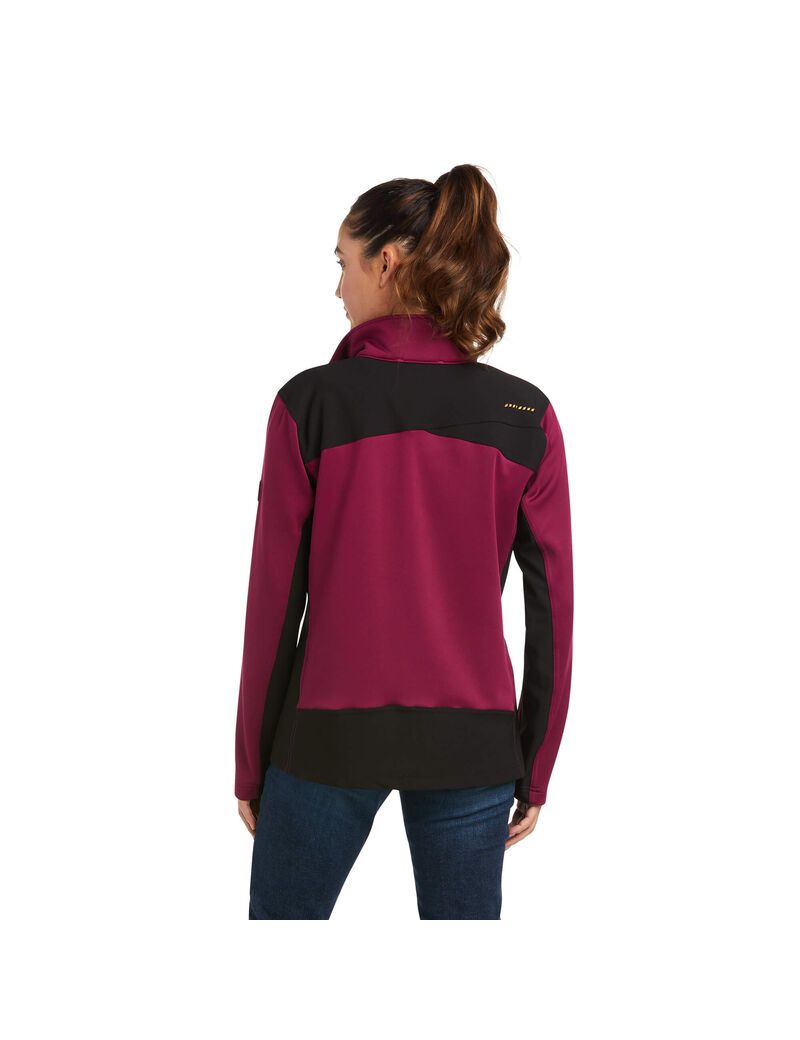 Vestes Ariat Rebar Dri-Tech DuraStretch Fleece Hybride Violette Femme | VOC-58213717