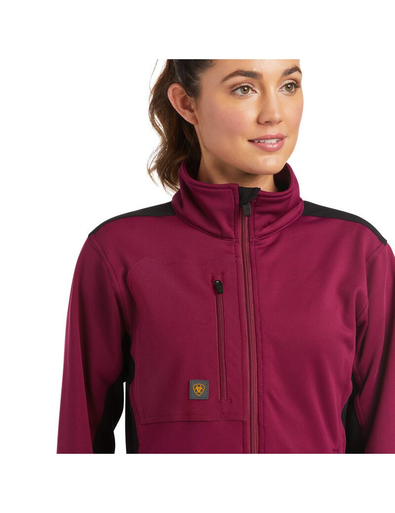 Vestes Ariat Rebar Dri-Tech DuraStretch Fleece Hybride Violette Femme | VOC-58213717