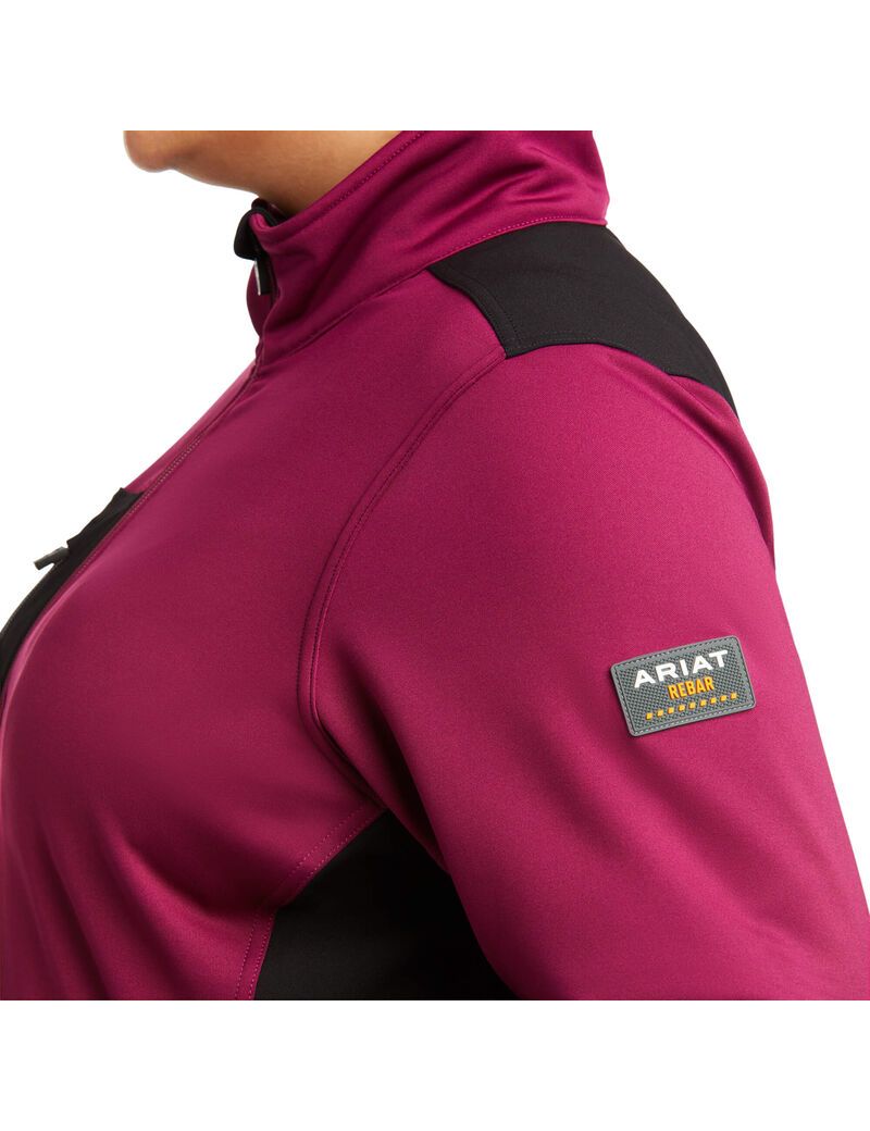 Vestes Ariat Rebar Dri-Tech DuraStretch Fleece Hybride Violette Femme | VOC-58213717