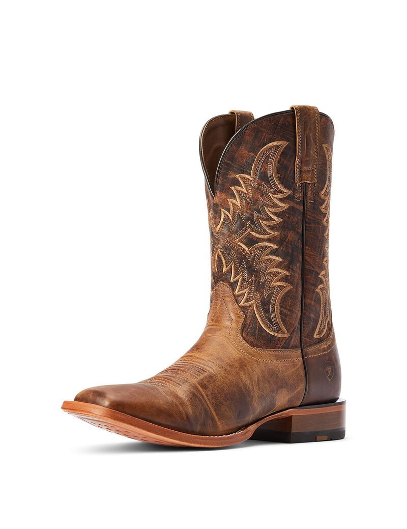 Bottes Western Ariat Point Ryder Marron Homme | VKO-62115616