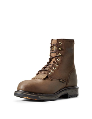 Bottes Imperméables Ariat WorkHog 8' Composite Embout Travail Marron Homme | PWN-12664657