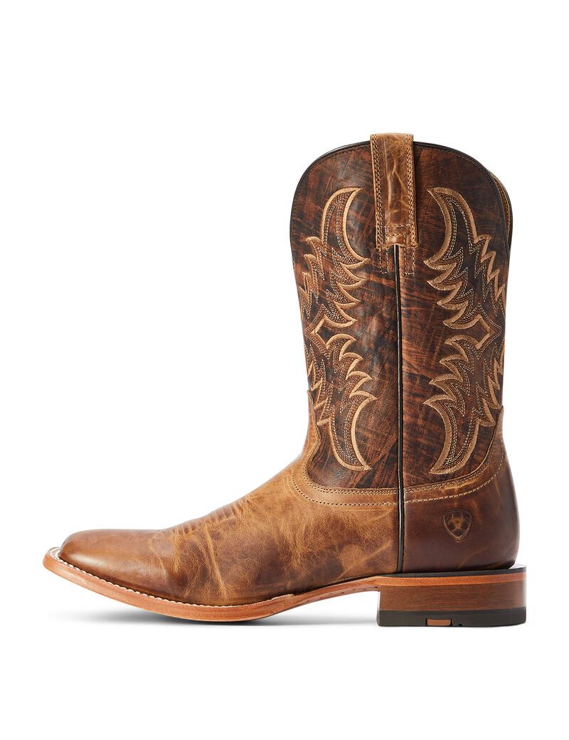 Bottes Western Ariat Point Ryder Marron Homme | VKO-62115616