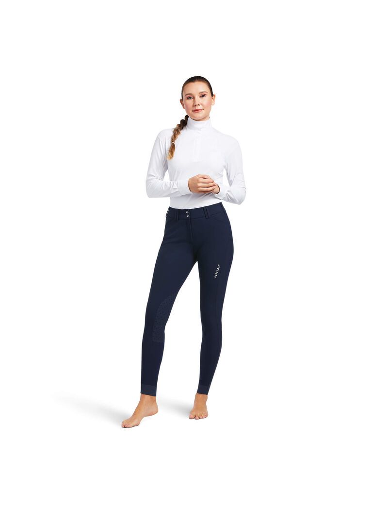 Pantalon Ariat Tri Factor Grip Knee Patch Breech Bleu Marine Femme | JAX-46519554