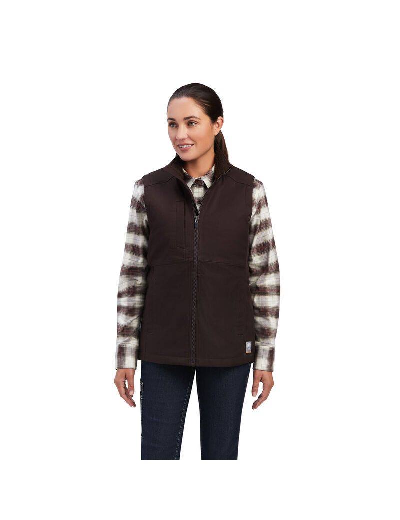 Vêtements De Travail Ariat Rebar DuraCanvas Insulated Vest Multicolore Femme | PDB-80606130