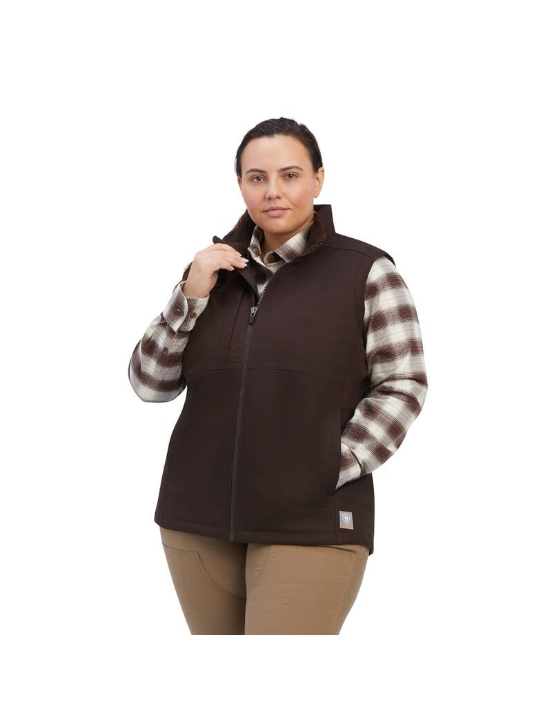 Vêtements De Travail Ariat Rebar DuraCanvas Insulated Vest Multicolore Femme | PDB-80606130