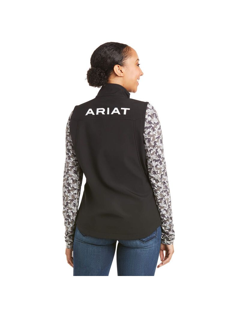 Gilet Ariat New Team Softshell Noir Femme | BPQ-06859210