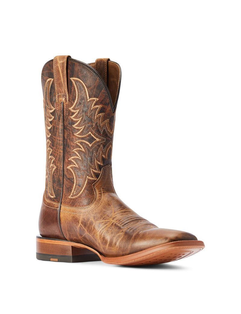 Bottes Western Ariat Point Ryder Marron Homme | VKO-62115616