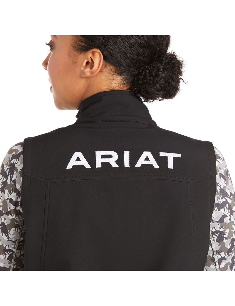 Gilet Ariat New Team Softshell Noir Femme | BPQ-06859210