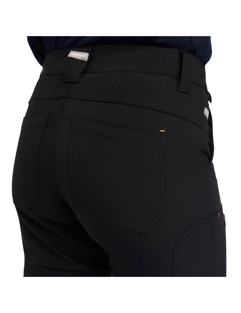 Vêtements De Travail Ariat Rebar DuraStretch DriTEK Softshell Droit Pants Noir Femme | KVM-12829427