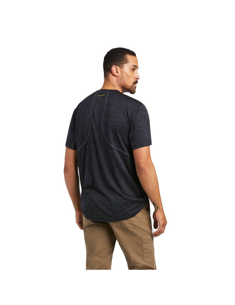 Vêtements De Travail Ariat Rebar Evolution Athlétiques Fit T Shirts Noir Homme | EAM-34442929