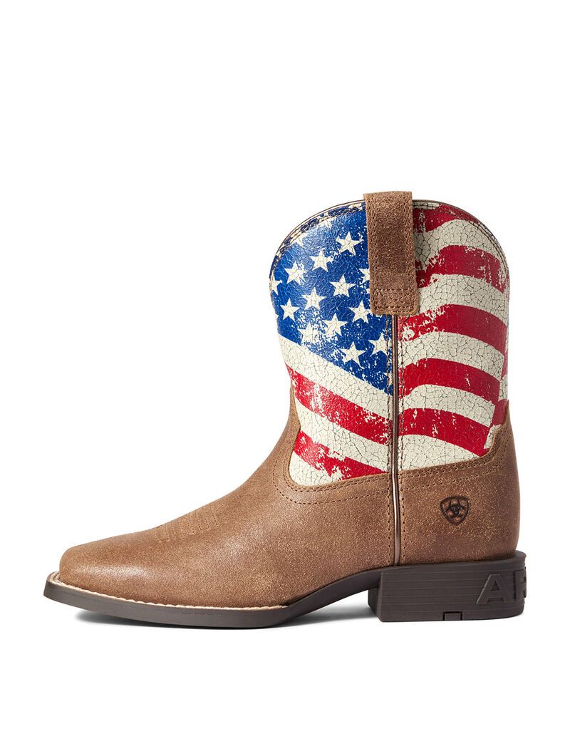 Bottes Western Ariat Stars And Stripes Marron Enfant | GCC-43998047