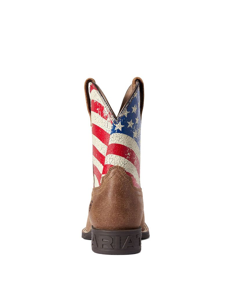 Bottes Western Ariat Stars And Stripes Marron Enfant | GCC-43998047